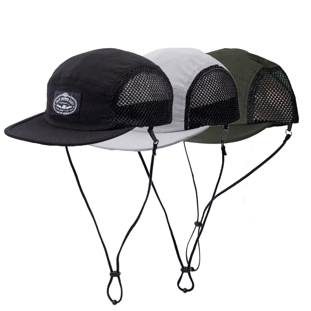 POLER  2WAY DRAW CORD SURF CAP / BLACK / GRAY / OLIVE